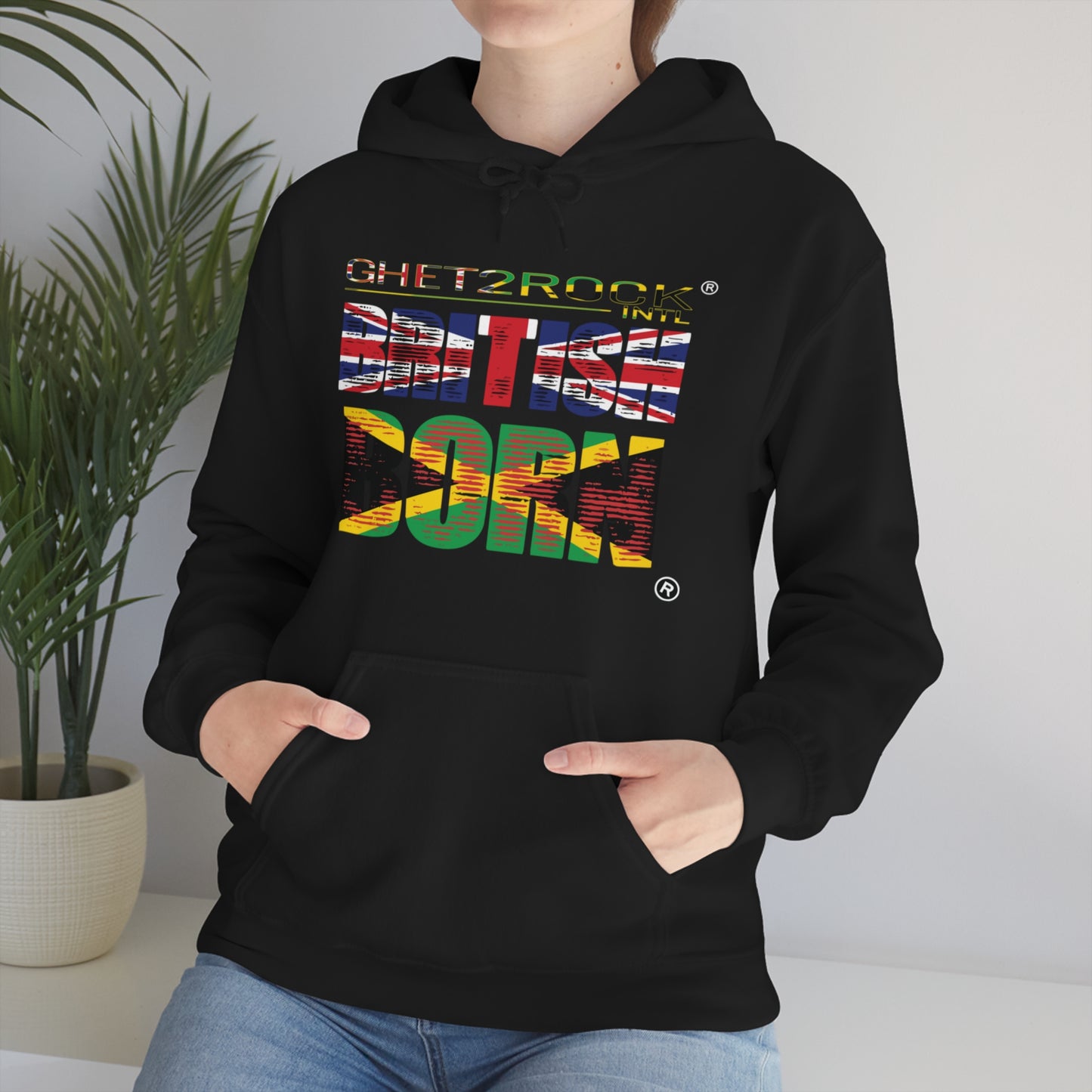 Jamaica British Born Unisex Heavy Blend™ Hooded Sweatshirt