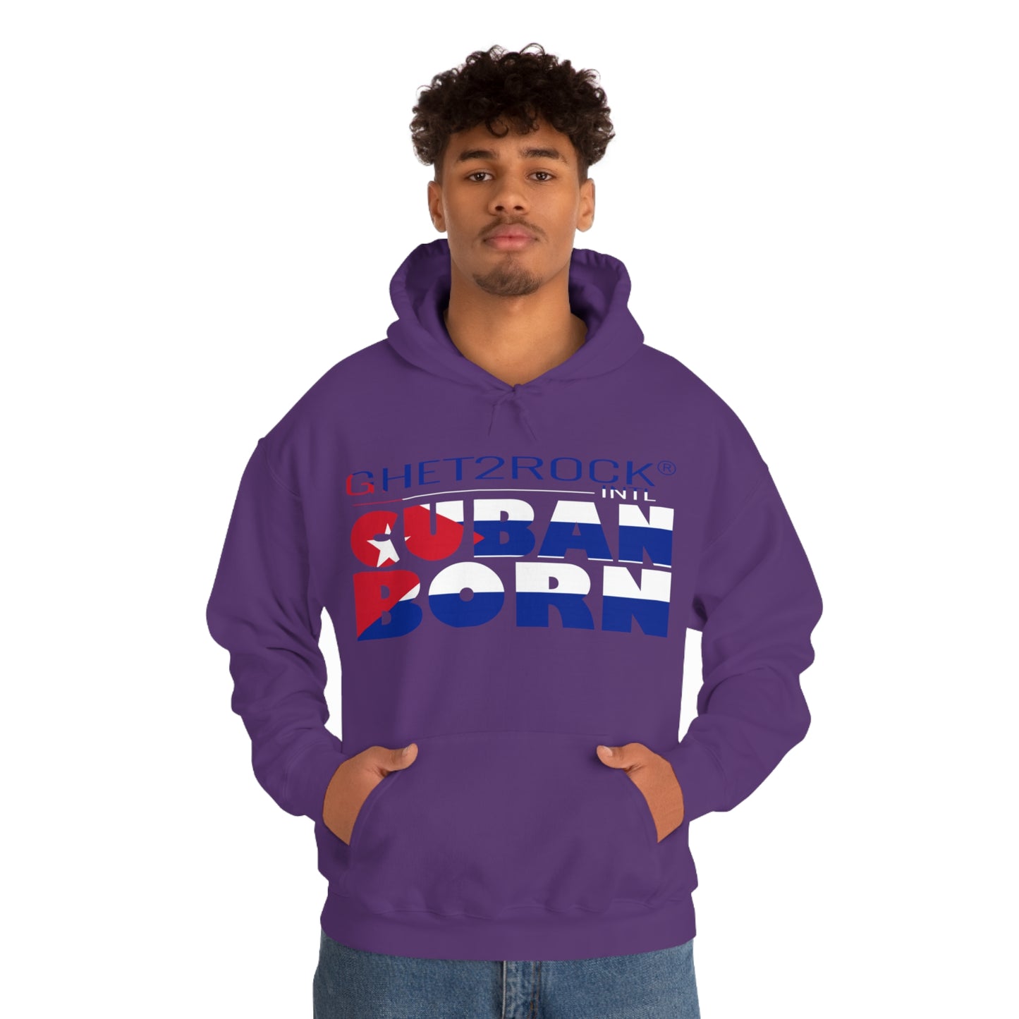 Cuban Born Unisex Heavy Blend™ Hooded Sweatshirt