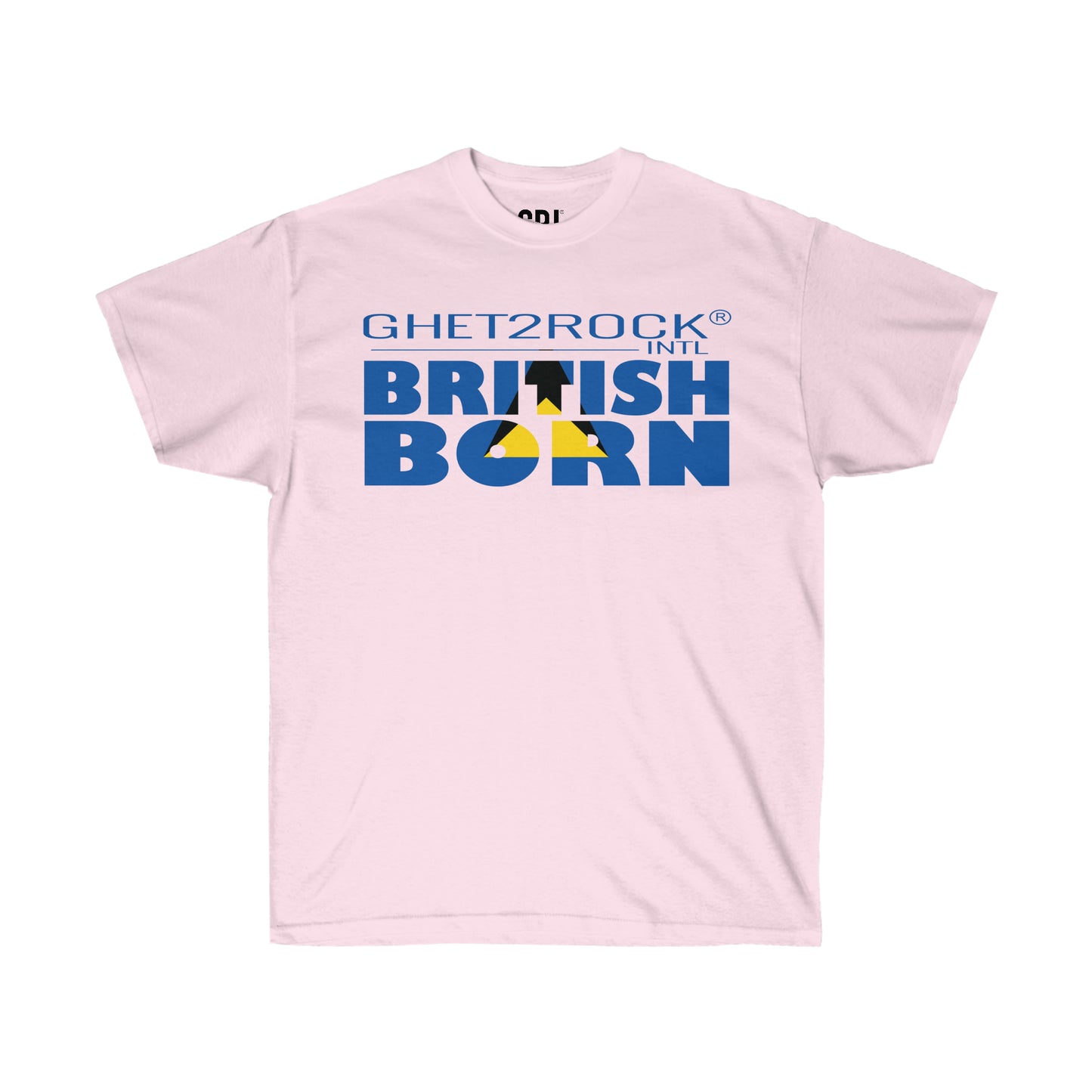 St Lucia British Born Unisex Ultra Cotton Tee