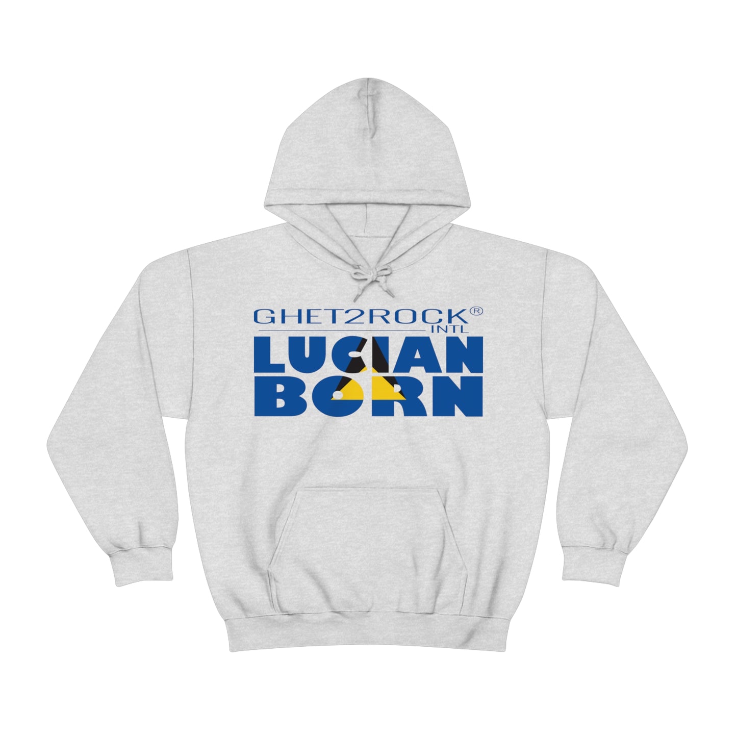 St Lucian Born Unisex Heavy Blend™ Hooded Sweatshirt