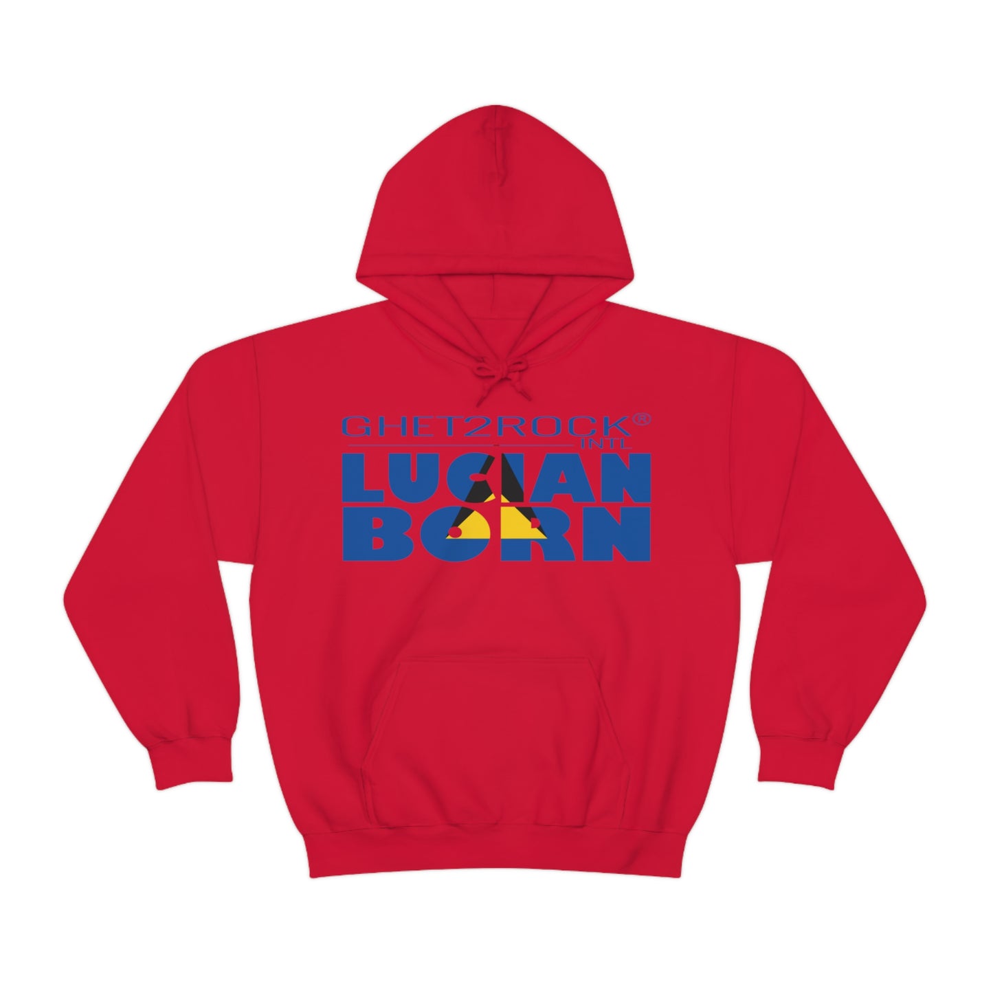 St Lucian Born Unisex Heavy Blend™ Hooded Sweatshirt