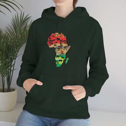 Africa Land of Yah Unisex Heavy Blend™ Hooded Sweatshirt V3
